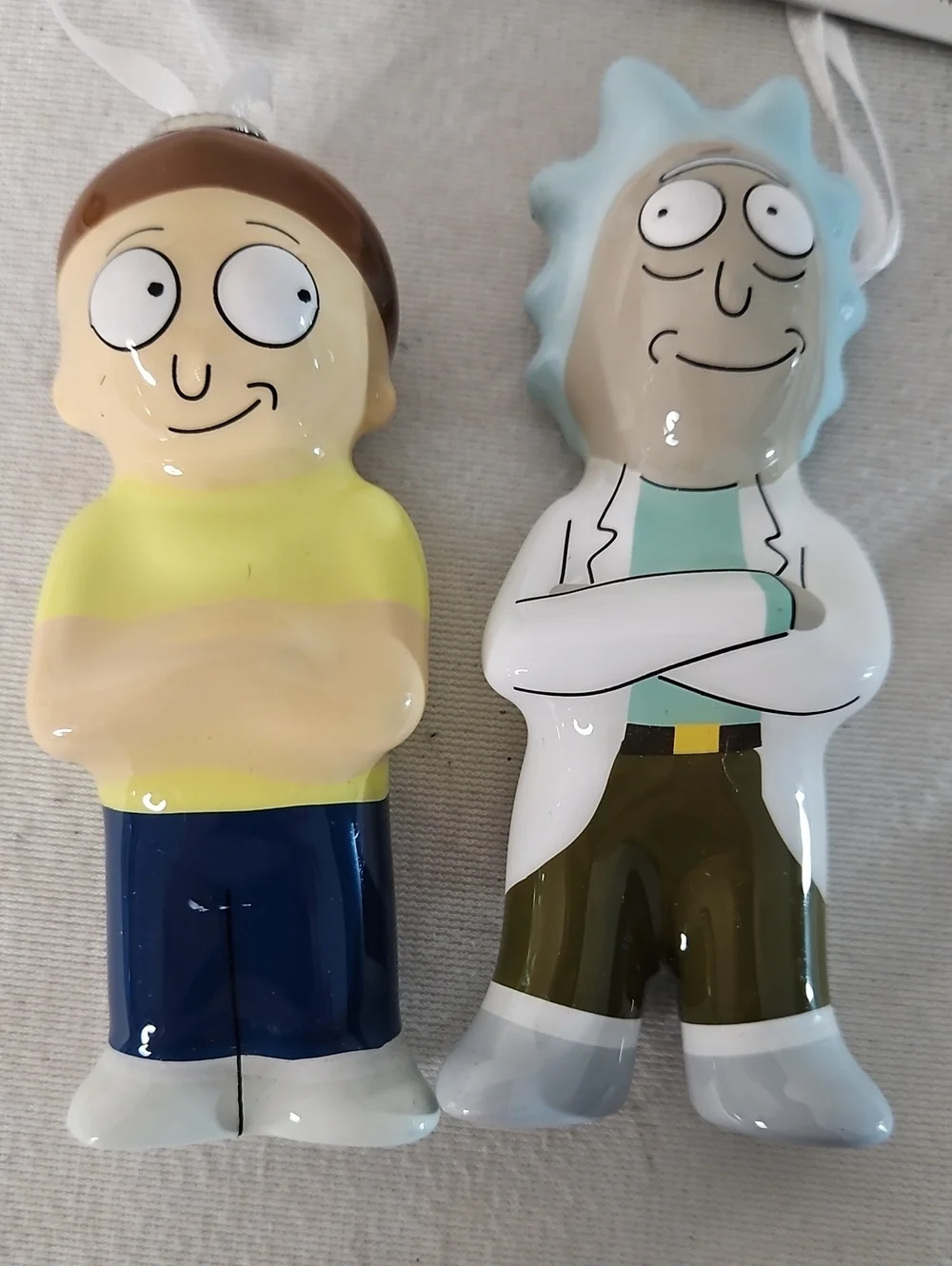 Hallmark Rick and Morty Decoupage Christmas Ornaments